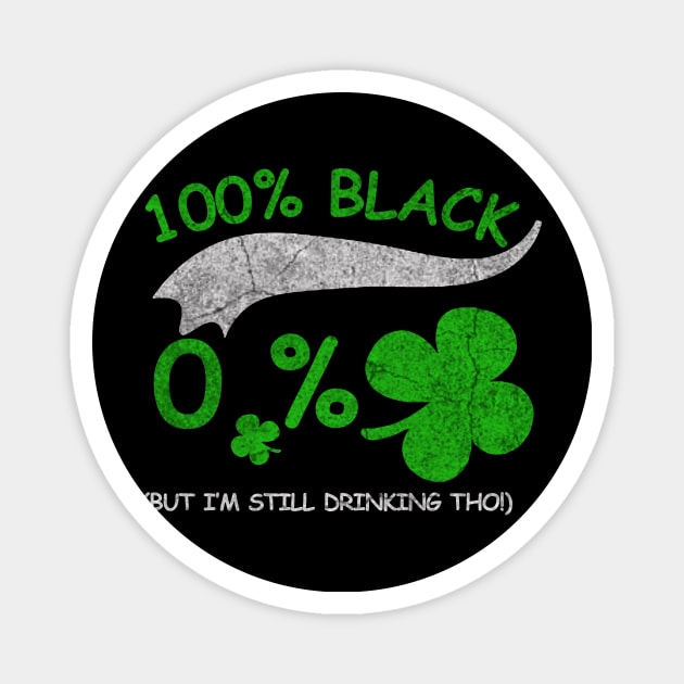 Black People Irish Shamrock, St Patrick’s Day Magnet by ysmnlettering